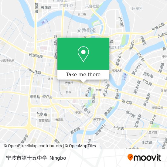 宁波市第十五中学 map