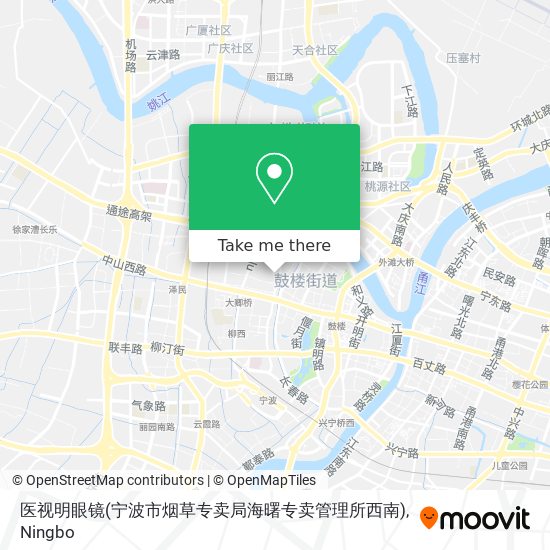 医视明眼镜(宁波市烟草专卖局海曙专卖管理所西南) map