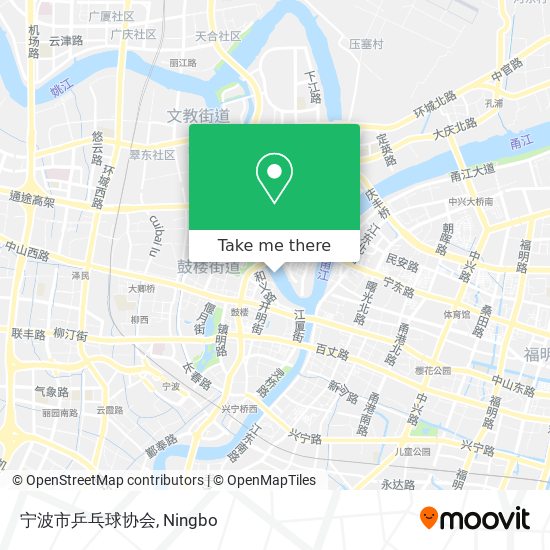 宁波市乒乓球协会 map
