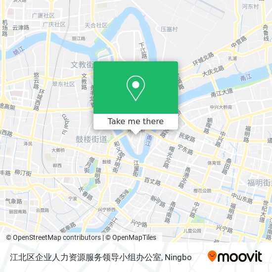 江北区企业人力资源服务领导小组办公室 map