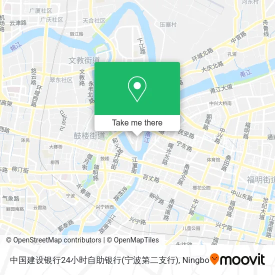 中国建设银行24小时自助银行(宁波第二支行) map