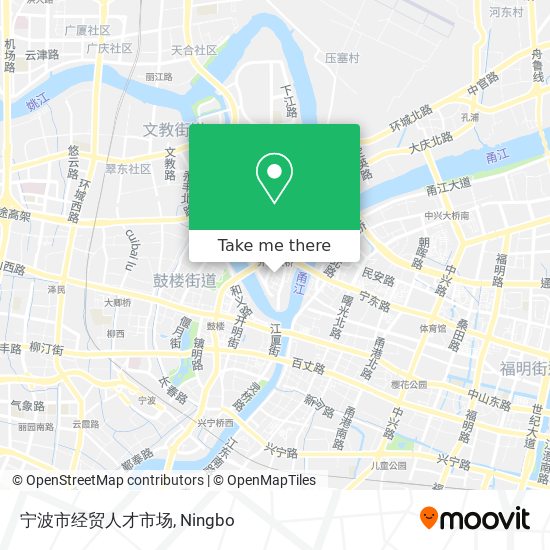 宁波市经贸人才市场 map