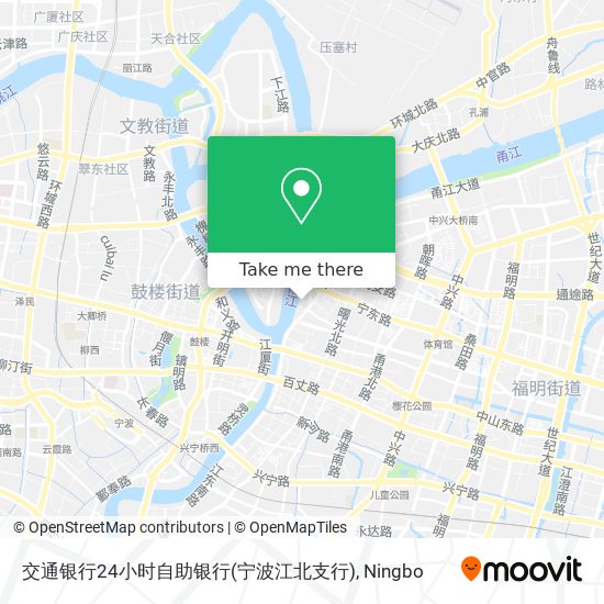 交通银行24小时自助银行(宁波江北支行) map
