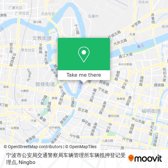 宁波市公安局交通警察局车辆管理所车辆抵押登记受理点 map