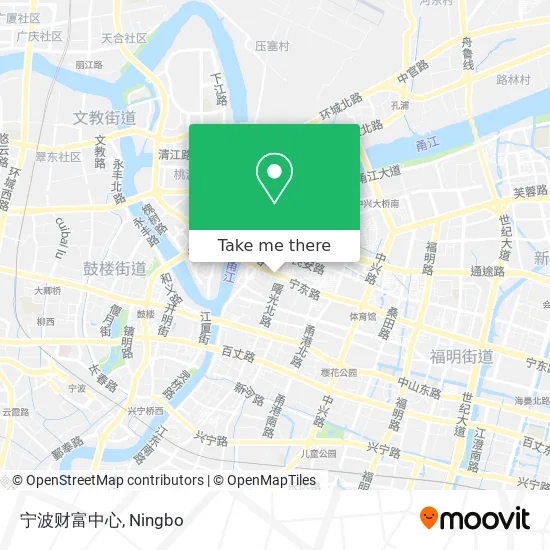宁波财富中心 map