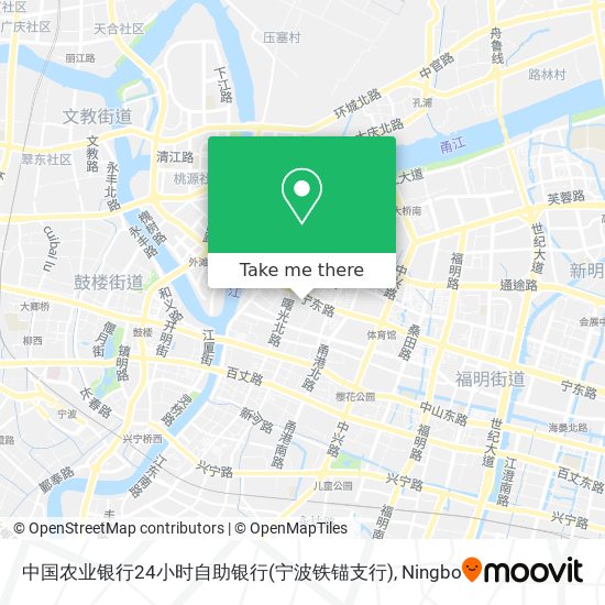 中国农业银行24小时自助银行(宁波铁锚支行) map