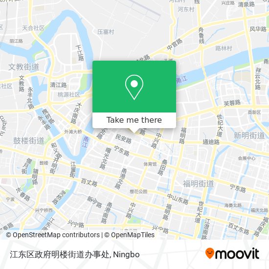 江东区政府明楼街道办事处 map