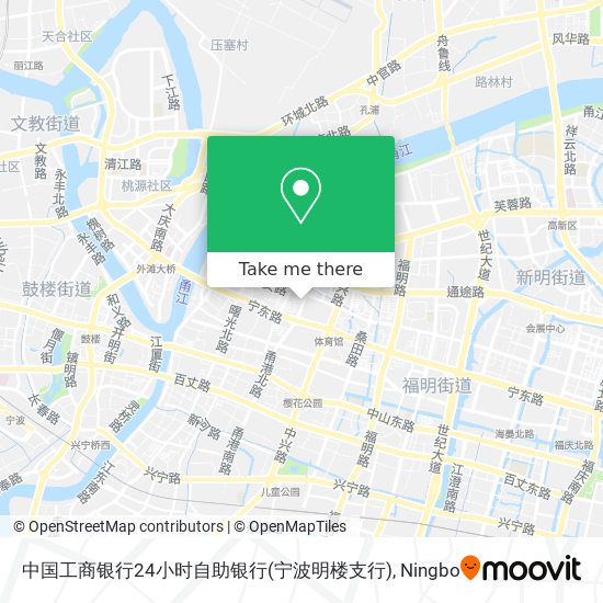 中国工商银行24小时自助银行(宁波明楼支行) map