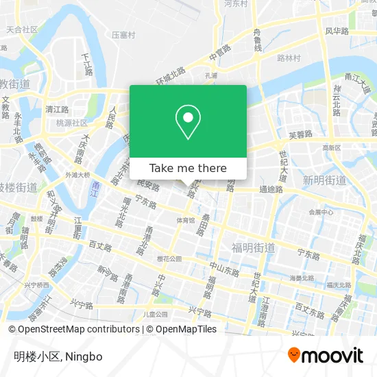 明楼小区 map
