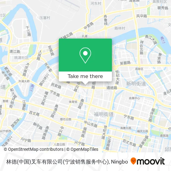 林德(中国)叉车有限公司(宁波销售服务中心) map