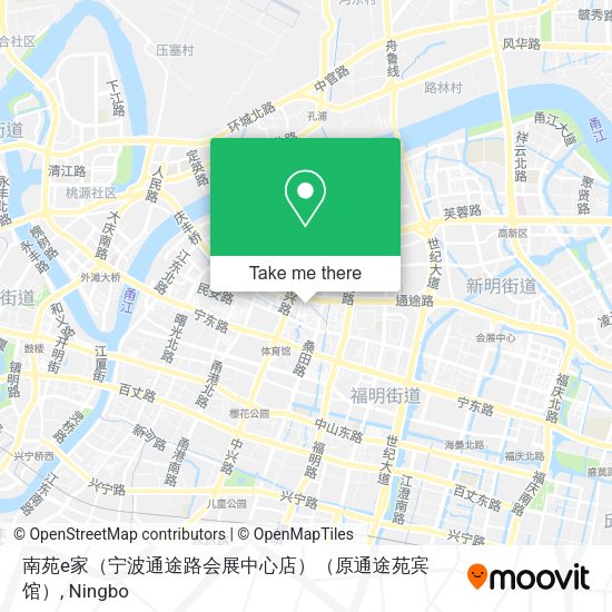 南苑e家（宁波通途路会展中心店）（原通途苑宾馆） map