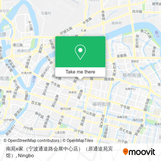 南苑e家（宁波通途路会展中心店）（原通途苑宾馆） map