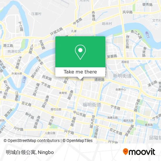 明城白领公寓 map