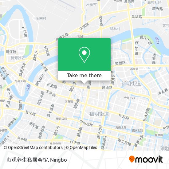 贞观养生私属会馆 map