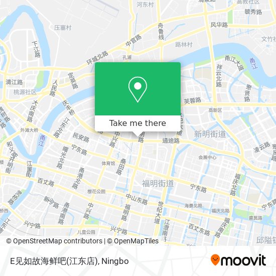 E见如故海鲜吧(江东店) map