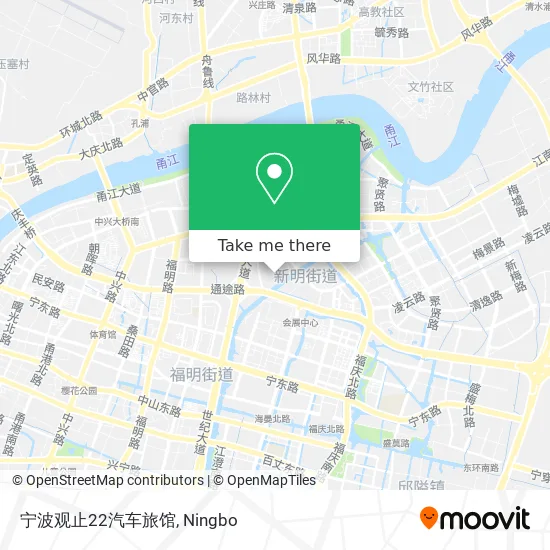 宁波观止22汽车旅馆 map