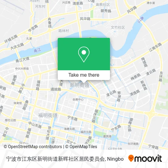 宁波市江东区新明街道新晖社区居民委员会 map