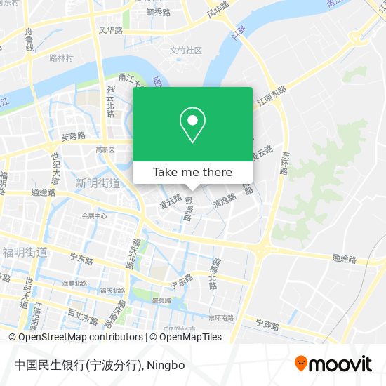 中国民生银行(宁波分行) map