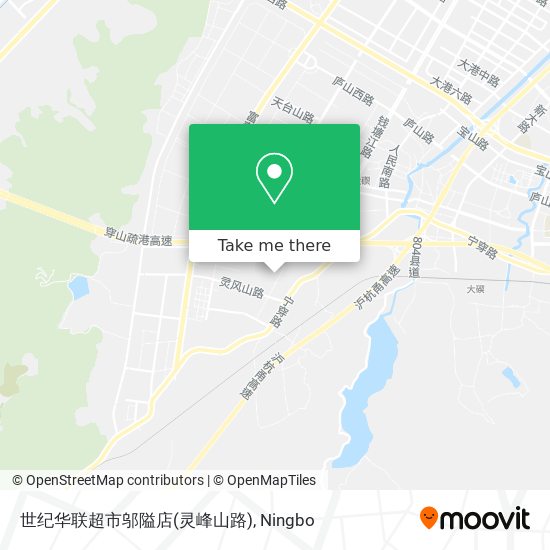 世纪华联超市邬隘店(灵峰山路) map