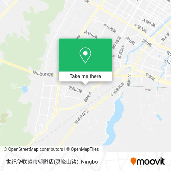 世纪华联超市邬隘店(灵峰山路) map