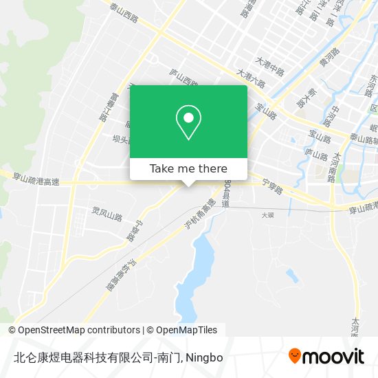 北仑康煜电器科技有限公司-南门 map