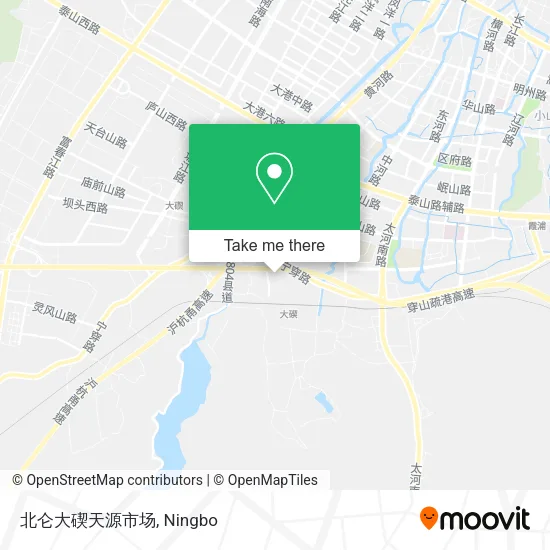 北仑大碶天源市场 map