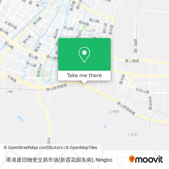 甬港废旧物资交易市场(新霞花园东南) map