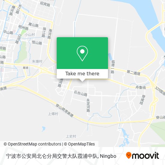 宁波市公安局北仑分局交警大队霞浦中队 map