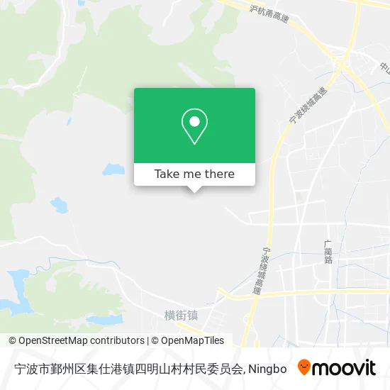 宁波市鄞州区集仕港镇四明山村村民委员会 map