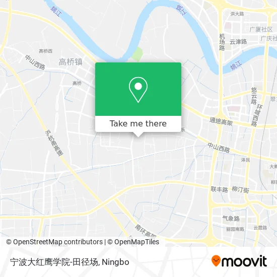 宁波大红鹰学院-田径场 map