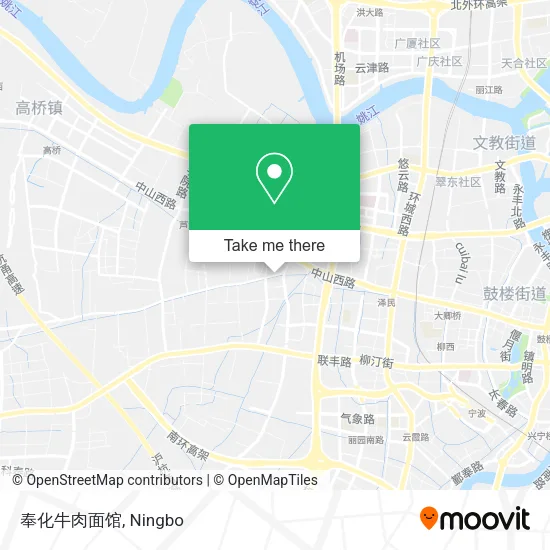 奉化牛肉面馆 map