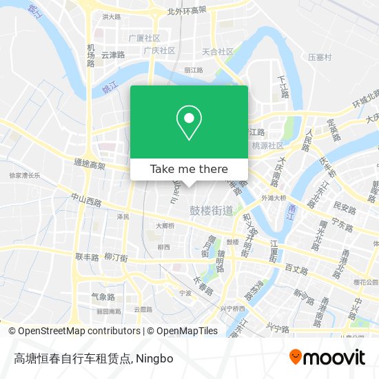 高塘恒春自行车租赁点 map
