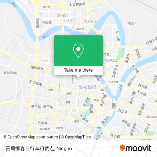 高塘恒春自行车租赁点 map