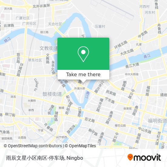 雨辰文星小区南区-停车场 map