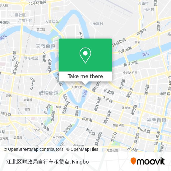 江北区财政局自行车租赁点 map