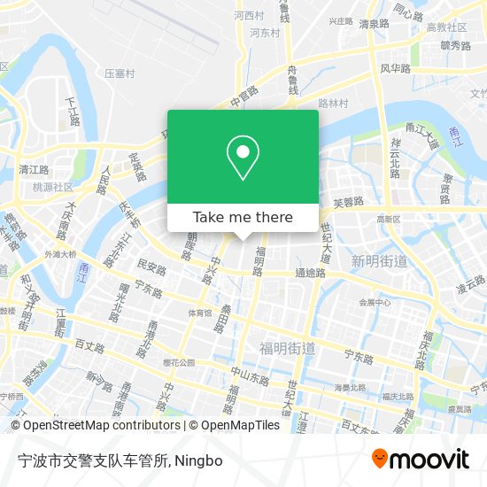 宁波市交警支队车管所 map