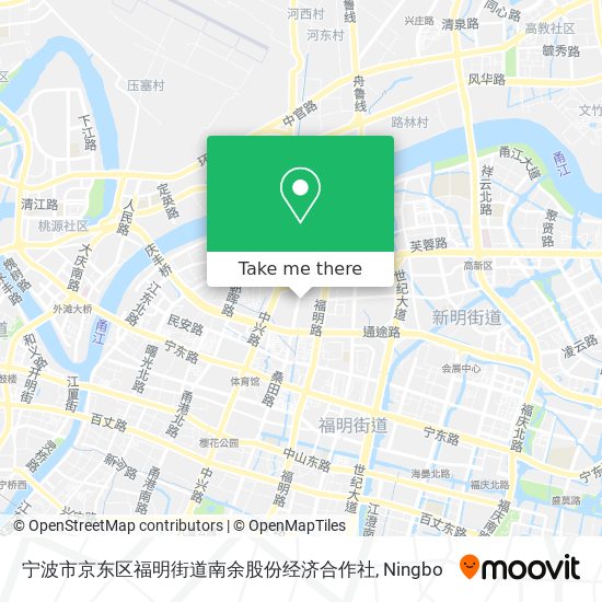 宁波市京东区福明街道南余股份经济合作社 map