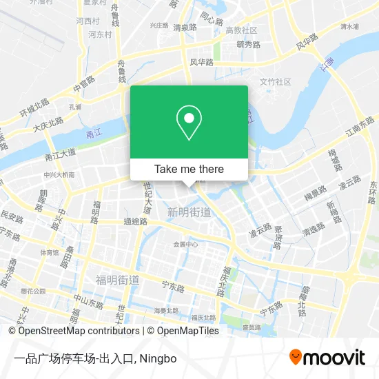 一品广场停车场-出入口 map