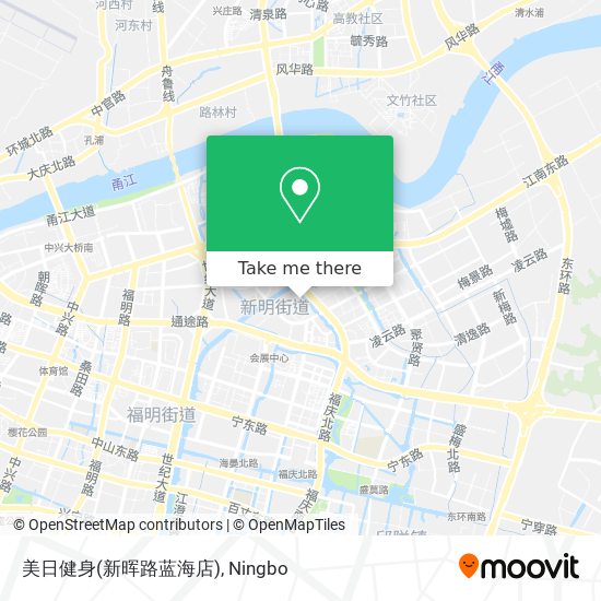 美日健身(新晖路蓝海店) map