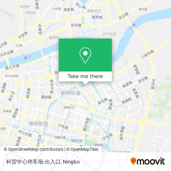 科贸中心停车场-出入口 map