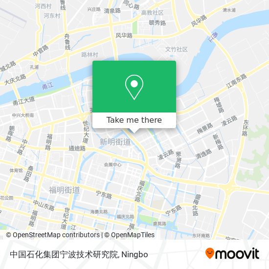 中国石化集团宁波技术研究院 map