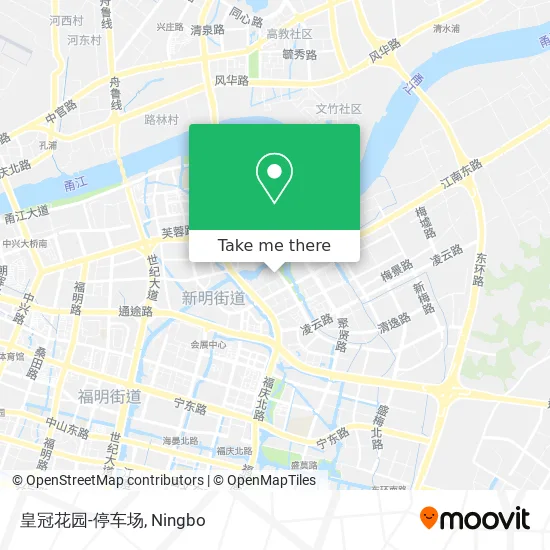 皇冠花园-停车场 map