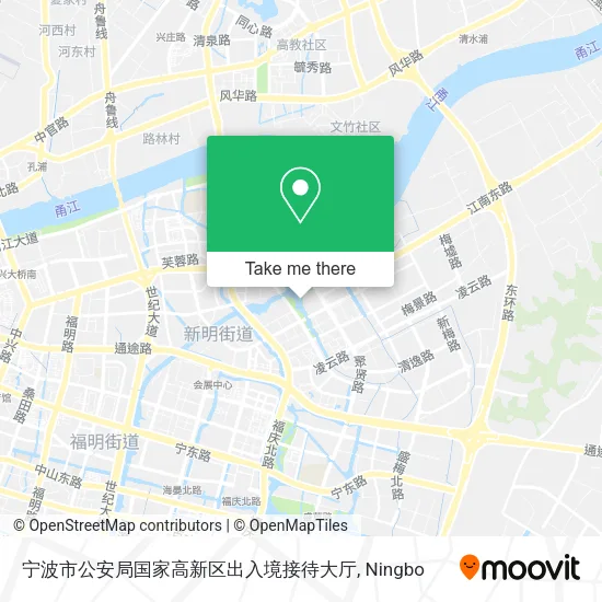 宁波市公安局国家高新区出入境接待大厅 map