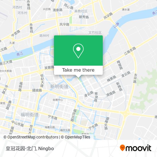 皇冠花园-北门 map