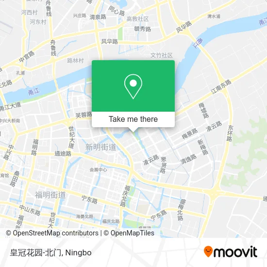 皇冠花园-北门 map
