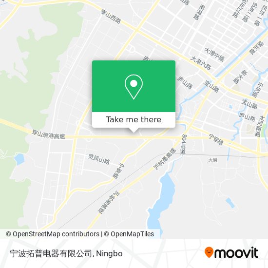 宁波拓普电器有限公司 map