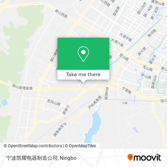 宁波凯耀电器制造公司 map
