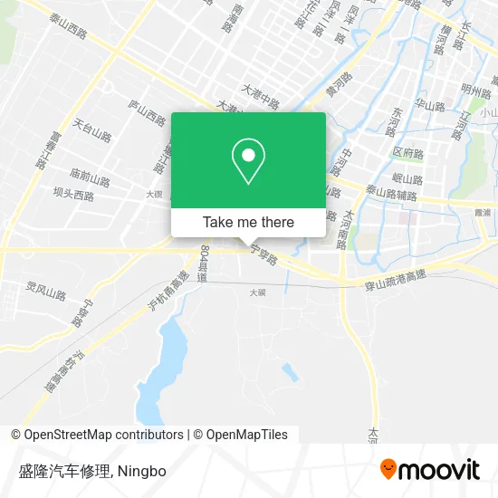 盛隆汽车修理 map