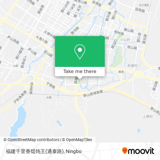 福建千里香馄饨王(通泰路) map