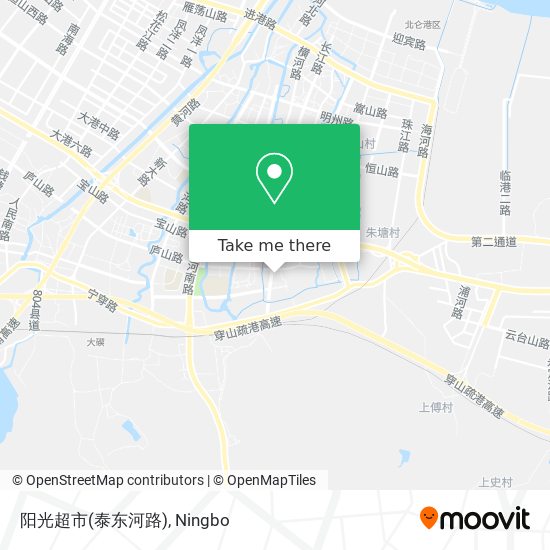 阳光超市(泰东河路) map